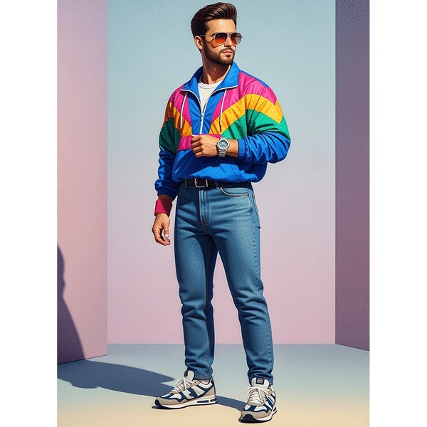 best retro outfits for men's 80s fashion